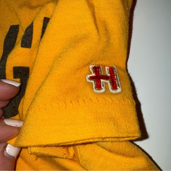 HOMAGE Red and Yellow Short Sleeve Tees - Picture 8 of 9